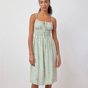 Rails Octavia Dress Green Summer Meadow Floral‎ sz XL